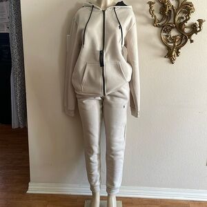 2pc Sweat Suits Sizes XL, 2X, 3X color is beige